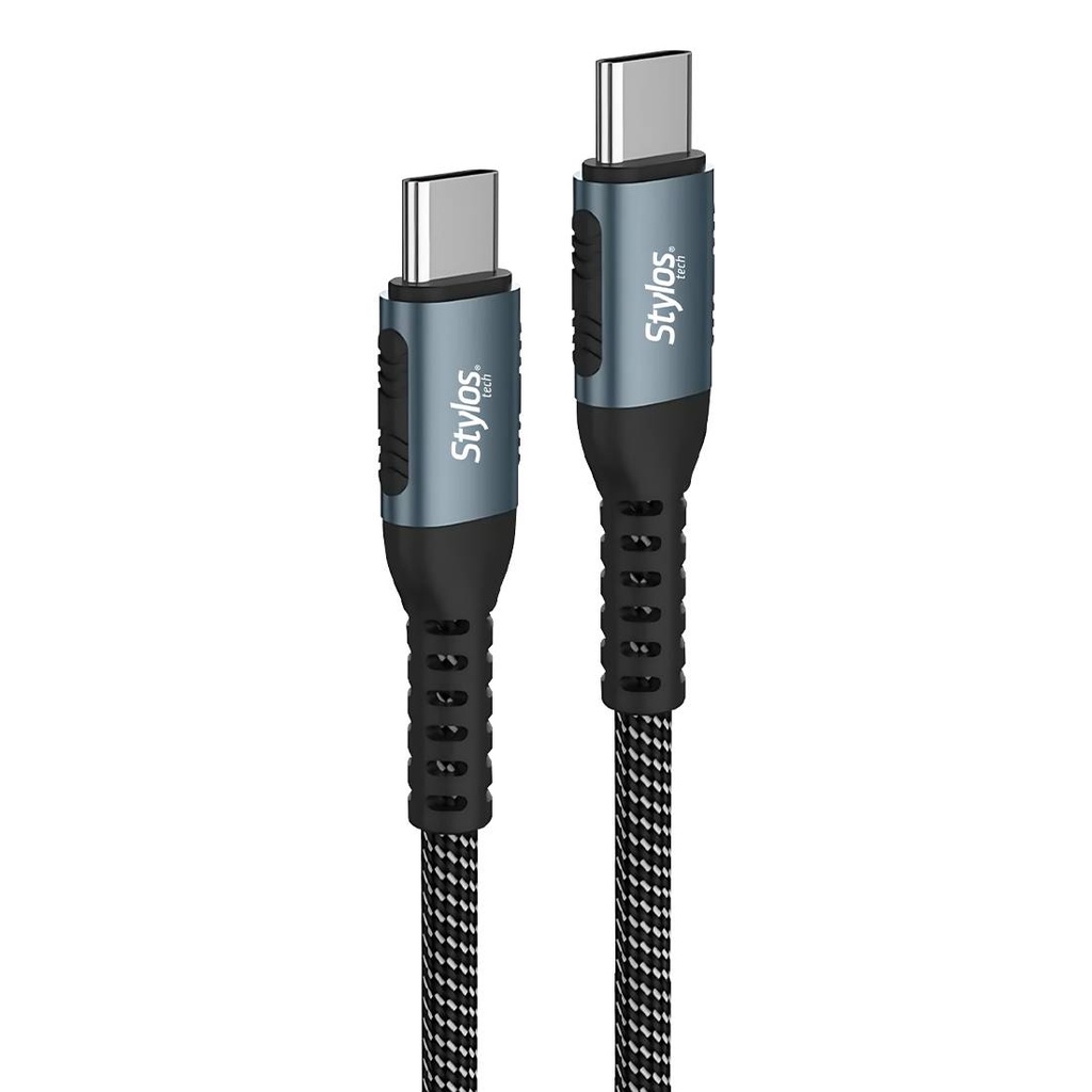 Cable USB-C a USB-C Stylos STACC01B, potencia 100W