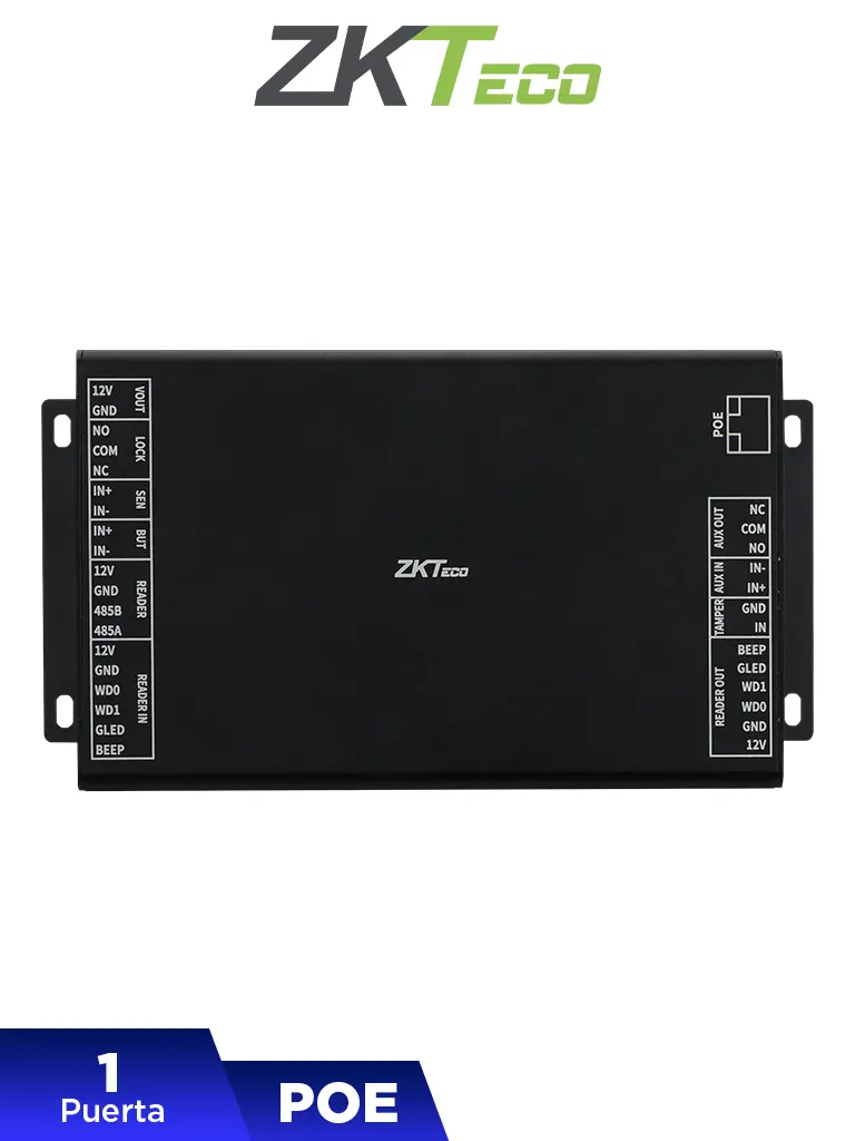 Módulo de puerta ZKTeco DE-10, dimensiones 170 x 100 x 25.5 mm