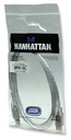 Cable USB 2.0 Manhattan, blindaje completo, reduce interferencia EMI