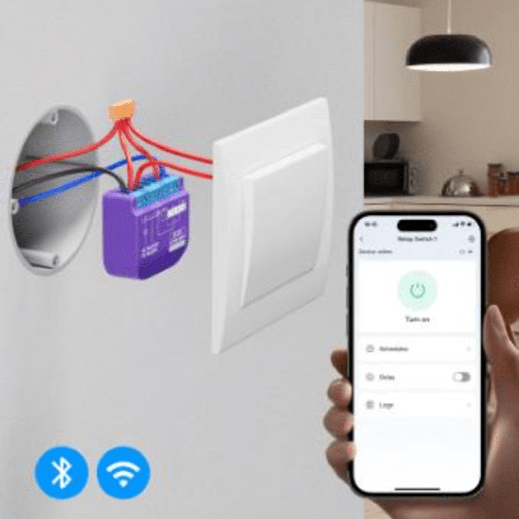 Switch relevador Switchbot SWITCHBOTRELSW1, conectividad WiFi y Bluetooth BLE
