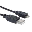 Cable USB 2.0 Manhattan, conector 2 Micro-B macho, presentación bolsa de PVC