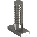 Perno de montaje solar Basel N00008, largo 30 mm, material acero inoxidable