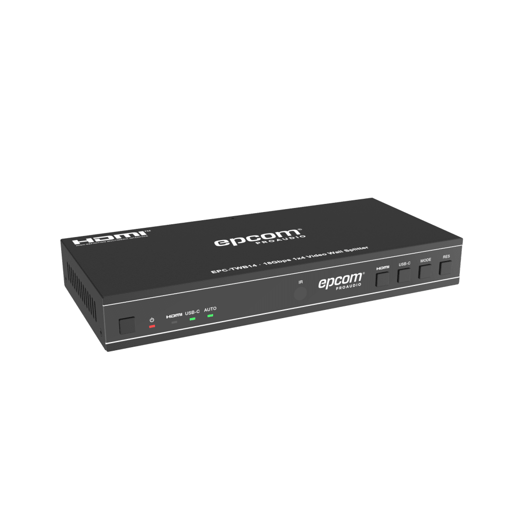 Controlador videowall EPCOM ProAudio EPC-TWB14, consumo 5.5 W máximo