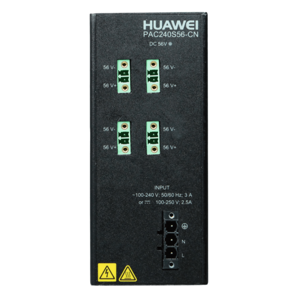 Fuente de poder Huawei PAC240S56-CN, voltaje de entrada 100-240 Vca