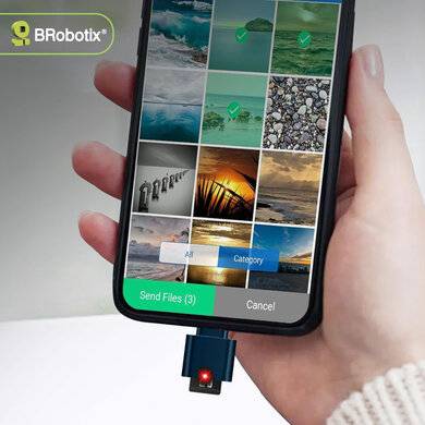 Lector de tarjetas microSD BRobotix, tarjetas compatibles microSD