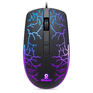 Mouse USB BRobotix, iluminación RGB