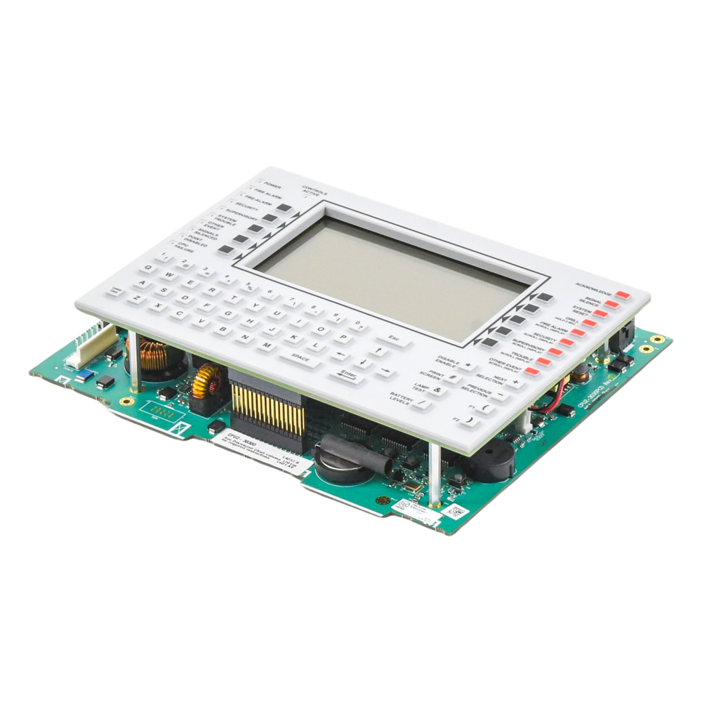 CPU con pantalla Notifier CPU2-3030D, protocolo FlashScan, fuente requerida AMPS-24(E)