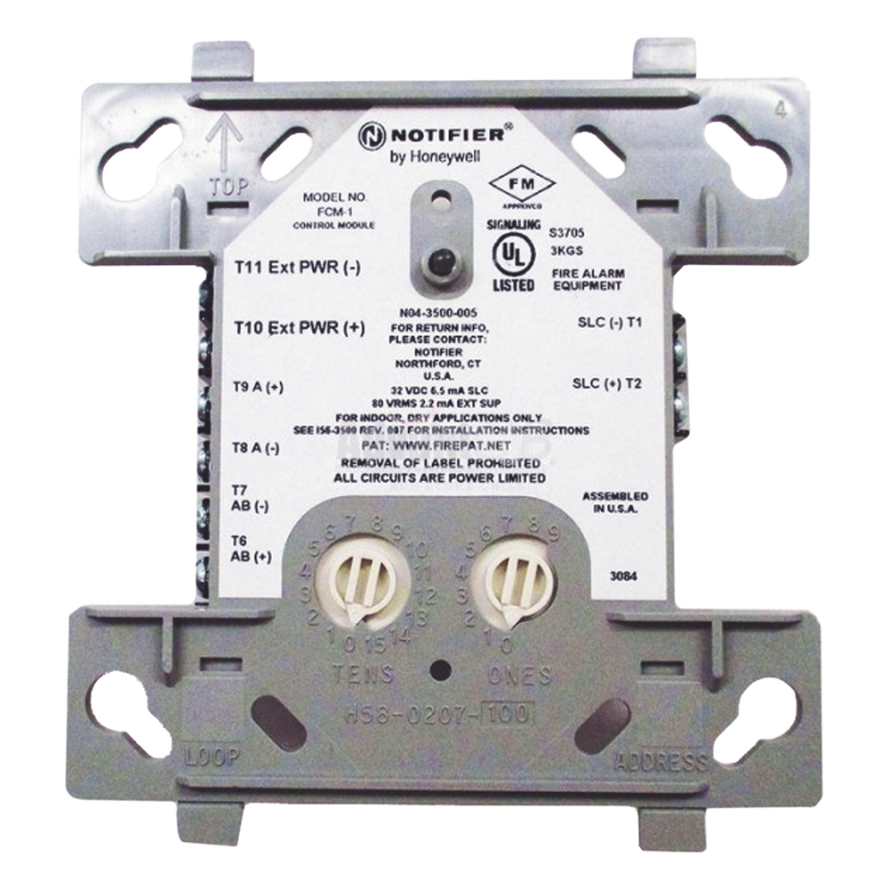 Módulo de control NAC Notifier FCM-1, protocolo FlashScan o CLIP