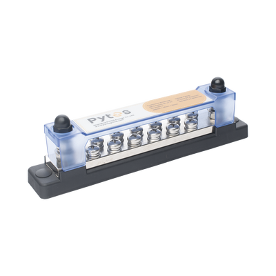 Barra colectora Pytes BUSBAR300A, cubierta policarbonato transparente