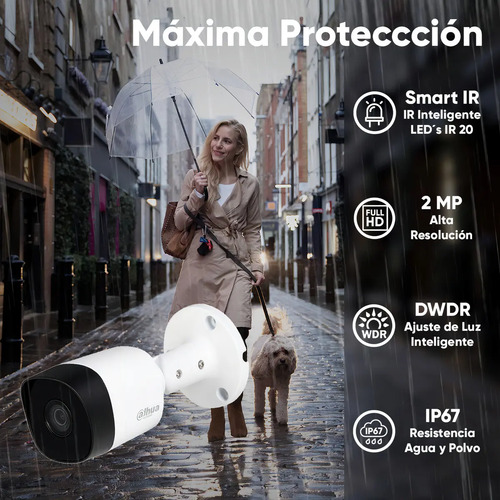 Kit CCTV Dahua XVR1B04-I, largo 6.9 cm, altura 7 cm, profundidad 14.6 cm