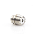 Conector UHF hembra SO-239 RF Industries RFU-523, cuerpo zinc troquelado y niquelado