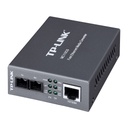 Convertidor de medios TP-Link MC110CS, puerto fibra monomodo, conector SC