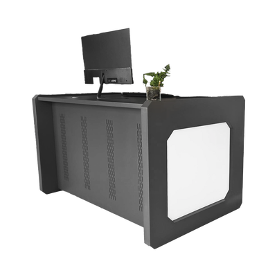 Escritorio monitoreo EPCOM Industrial DESK01/B, material acero laminado de alta resistencia