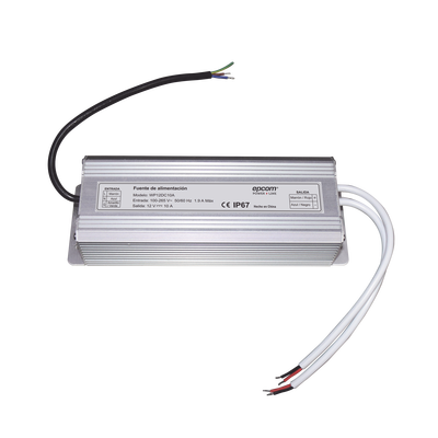 Fuente de poder EPCOM Powerline WP12DC10A, voltaje de entrada 100-265 V CA