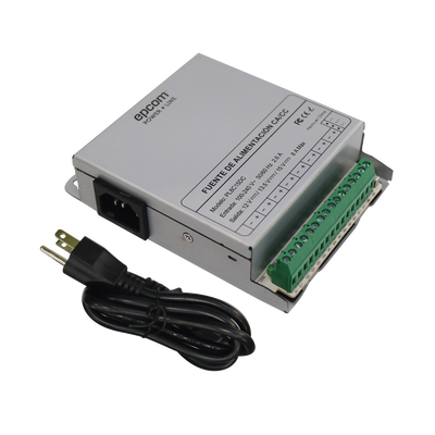 Fuente de poder EPCOM Powerline PL-8C-15DC, material metal, color blanco