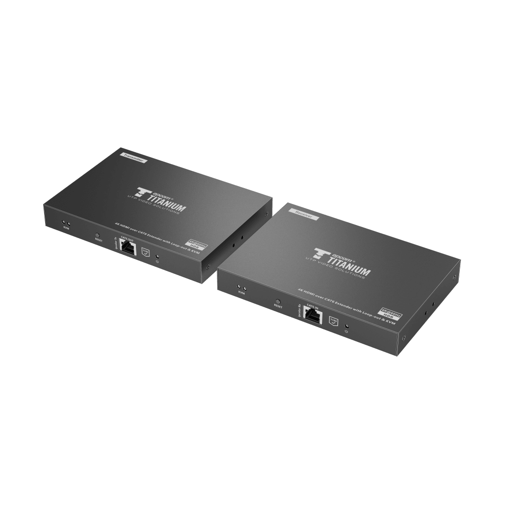 Extensor KVM EPCOM Titanium TT676KVM, rango dinámico HDR10, cable compatible cat5e / Cat6 / Cat6A / Cat7