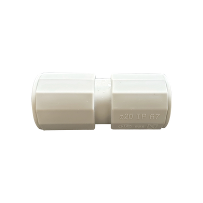 Cople para tubería PVC Gewiss DX-43-016, diámetro externo 16 mm (5/8")