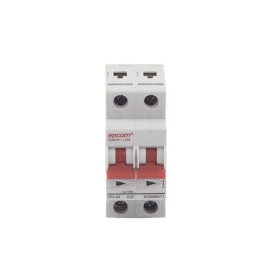 Interruptor DC solar EPCOM Powerline FPV632PC32, número de polos 2P