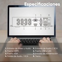 Kit CCTV EPCOM B8-MIC-PLUS8-SC+3T, lugares de montaje Pared,Techo