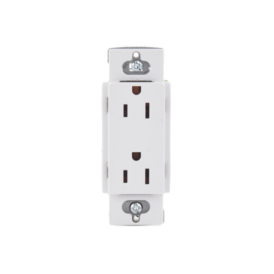 Tomacorriente Lutron Electronics SCR15SWL, voltaje 125 V~ 60 Hz