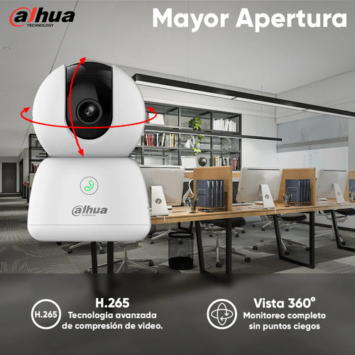 Kit Cámara IP PT WiFi 6 Dahua HERO-K31F, distancia de alcance nocturno 10 m
