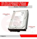DVR Pentahíbrido Dahua XVR1A08, resolución de video 1080p, conectores de entrada HDCVI
