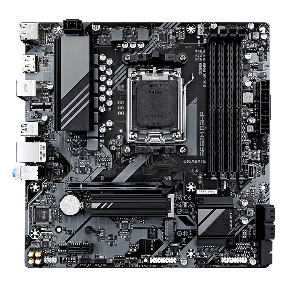 Tarjeta madre Gigabyte B650M D3HP, factor de forma Micro-ATX
