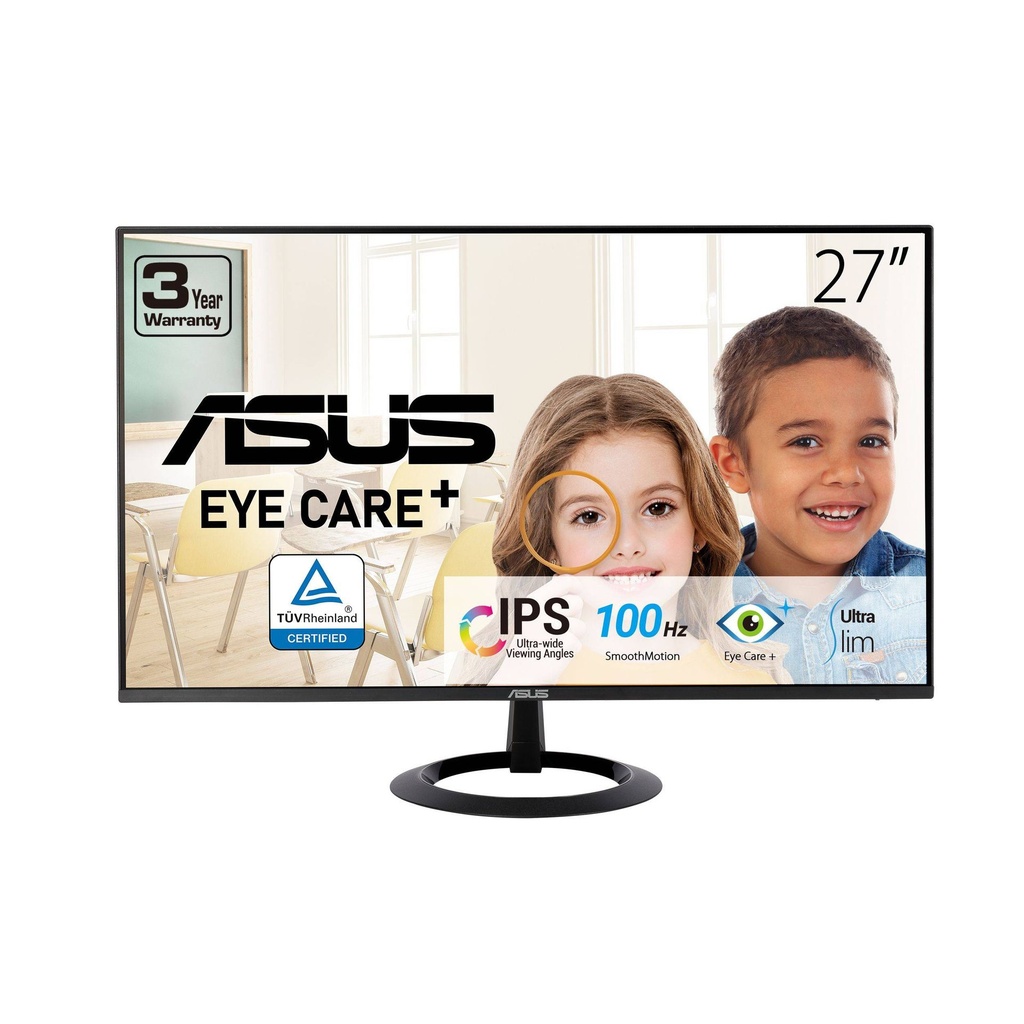 Monitor ASUS VZ27EHF, conectividad 1x HDMI 1.4, brillo 250 cd/m2