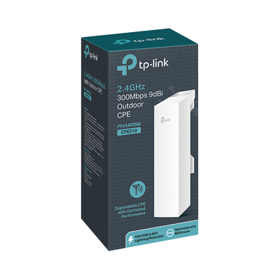 Access Point exterior TP-Link CPE210, banda de frecuencia 2.4 GHz