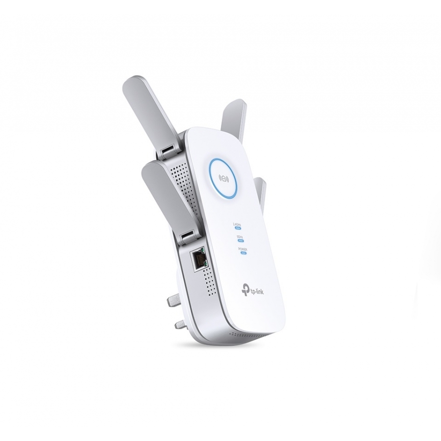 Extensor WiFi TP-Link RE650, antenas 4 externas fijas, gestión app Tether (iOS / Android)