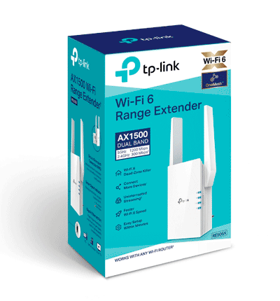 Extensor WiFi TP-Link RE505X, antenas 2 externas, gestión app Tether (iOS / Android)