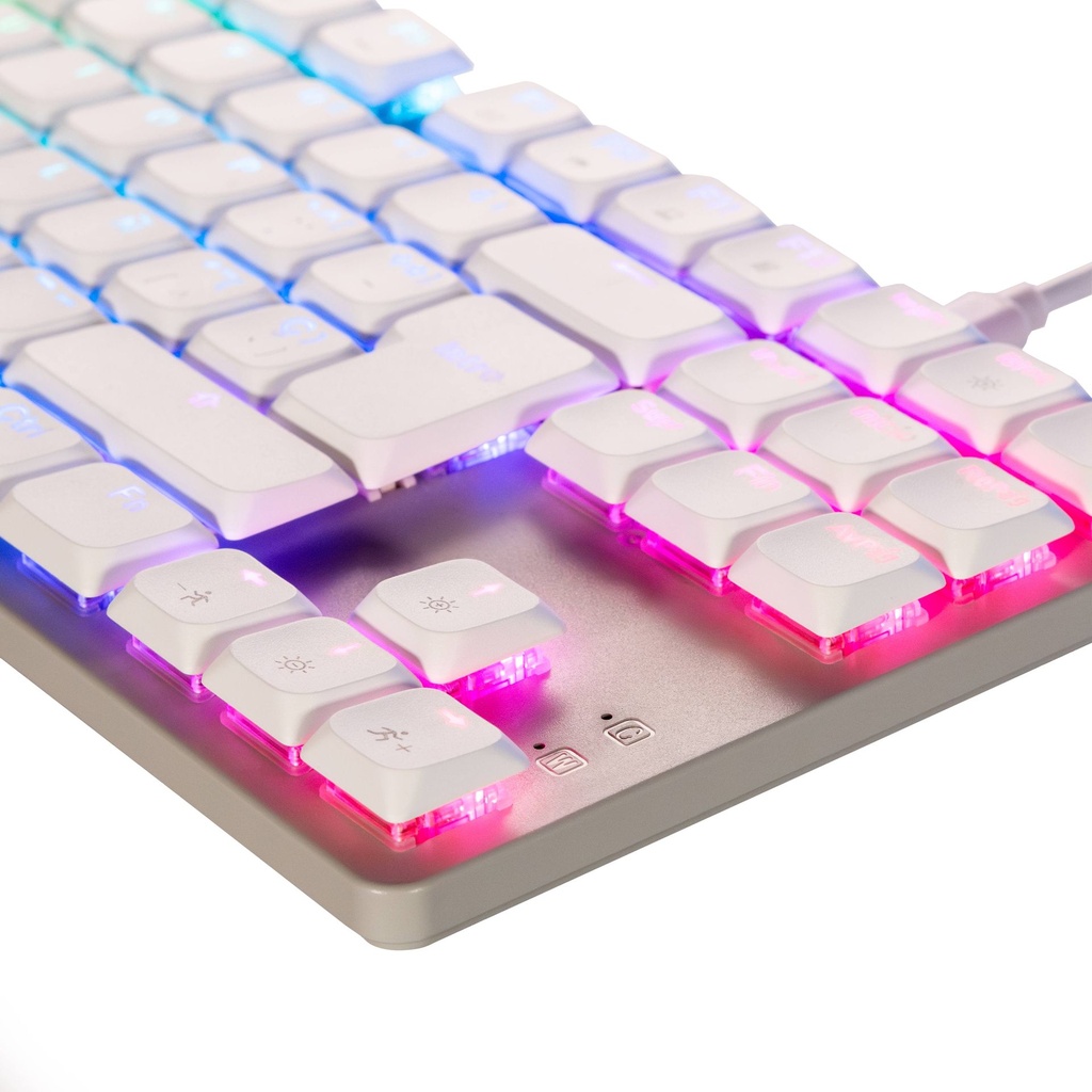Teclado mecánico Naceb NA-0971, teclas low Profile doble-shot en ABS