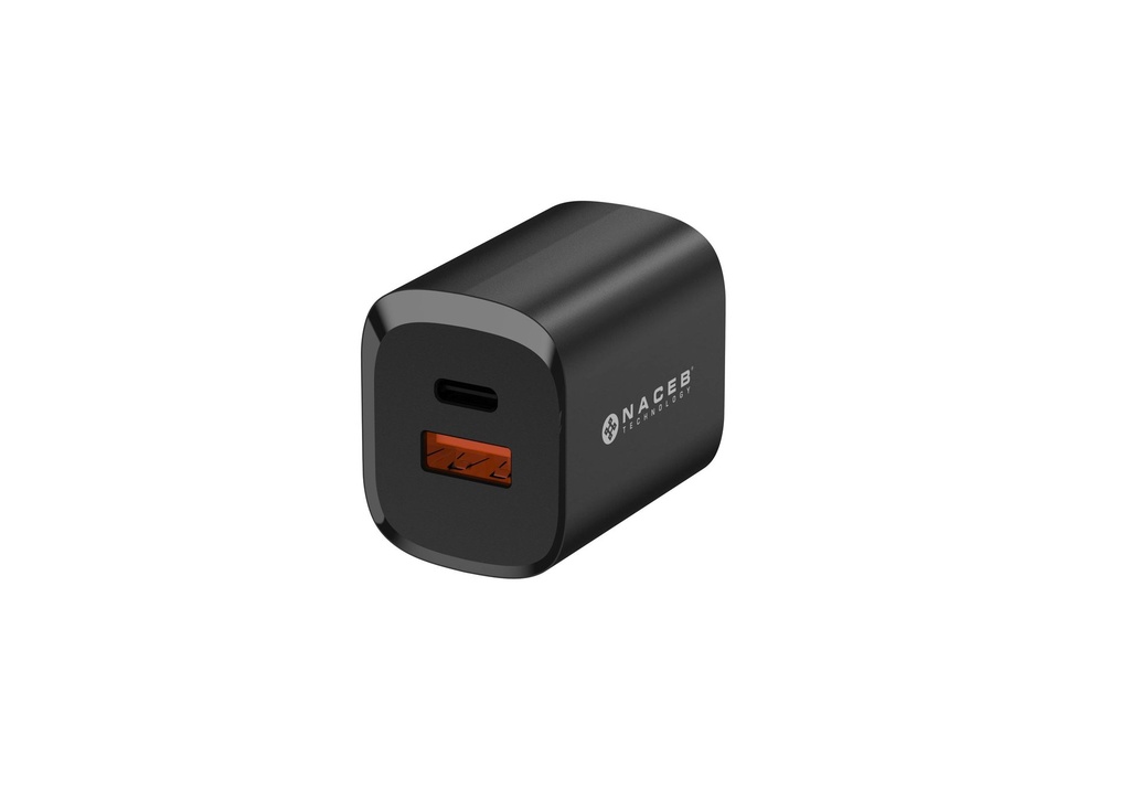 Cargador de pared Naceb NA-0143, potencia 35W, tecnología GaN