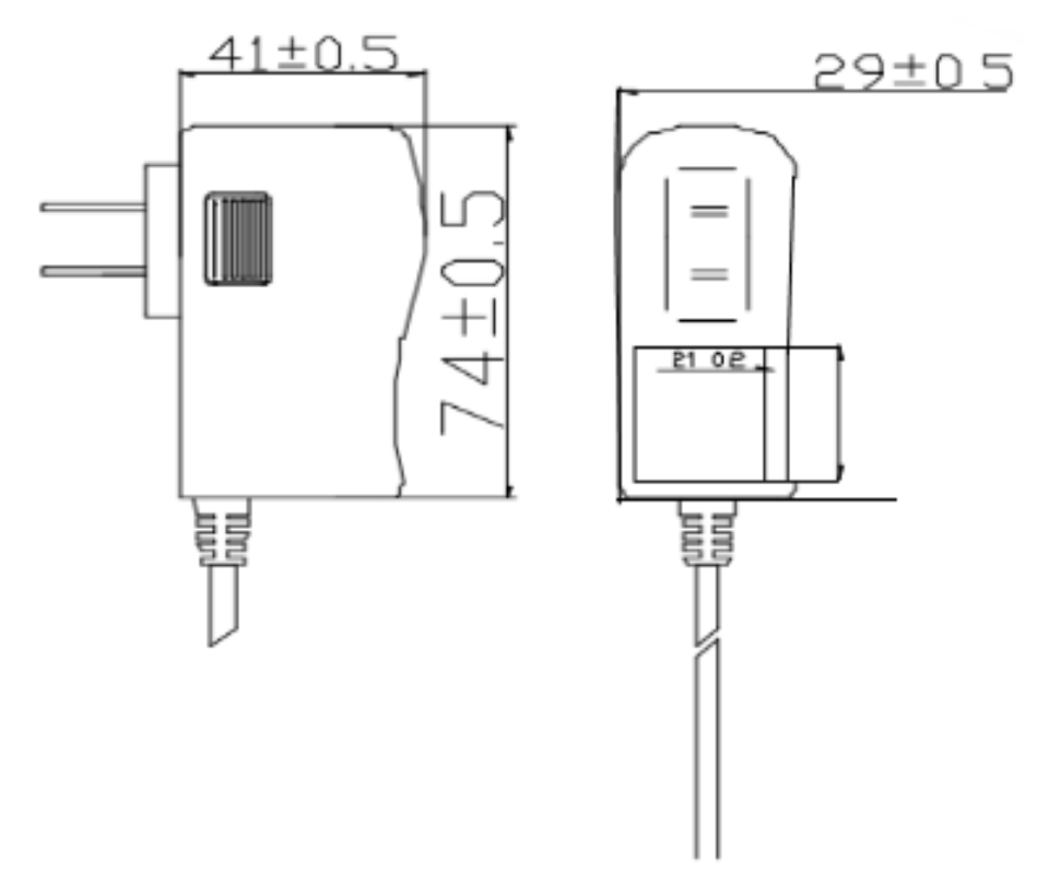 Fuente de poder Saxxon PSU1201E, voltaje de salida 12 VDC regulado