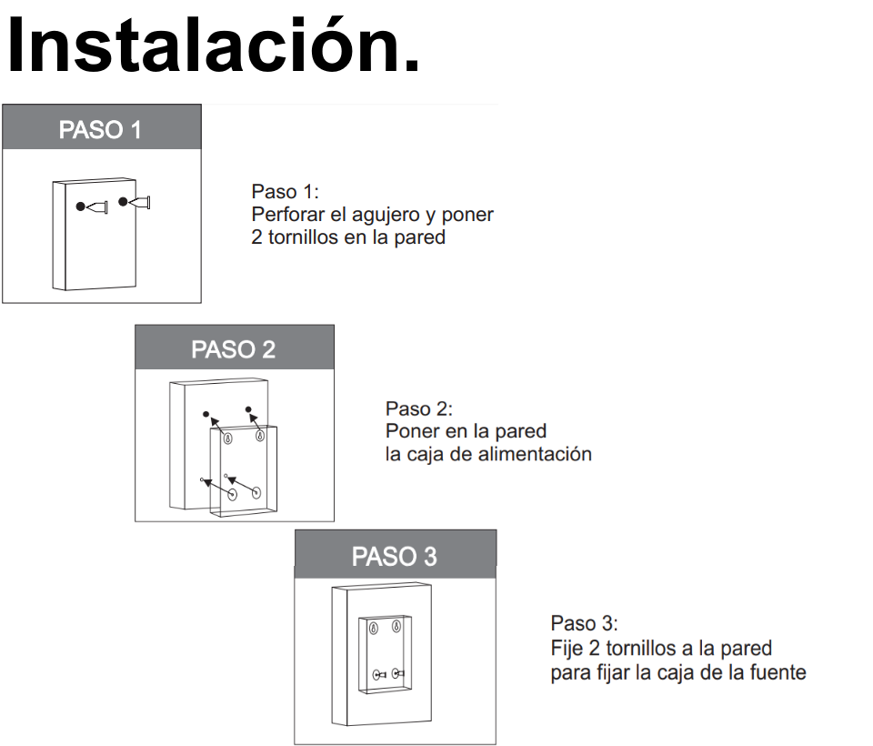 Fuente de poder Seguridad Total PSU1220-D9, corriente total 20 A