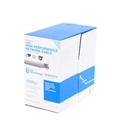 Bobina cable UTP Cat5e LinkedPro by EPCOM PRO-CAT-5E-LITE, sin blindaje (UTP)