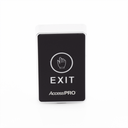 Botón de salida táctil AccessPRO ACCESSC1, voltaje de operación 12VDC, 26mA