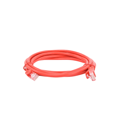 Cable parcheo UTP Cat5e LinkedPro by EPCOM LP-UT3-200-RD, norma IEEE 802.3i/3u