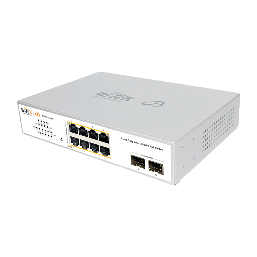 Switch PoE administrable Wi-Tek WI-PCES310GF, jumbo Frame 9 kB