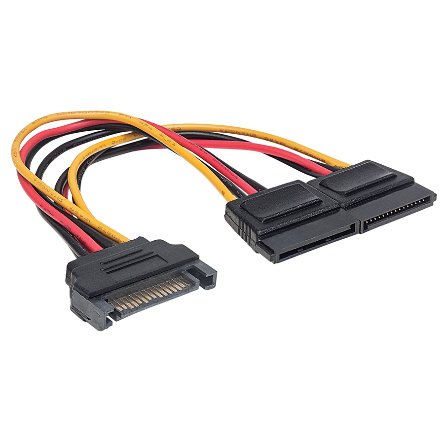 Cable de poder SATA Manhattan, entrada 1 conector SATA de 15 pines macho