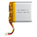Batería de respaldo Meitrack BATT633L, capacidad 400 mAh, conexión 3 pines (rojo, negro, amarillo)