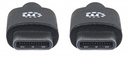 Cable USB-C a USB-C Manhattan, conector 1 USB-C macho, conector 2 USB-C macho