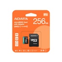Memoria microSDXC Adata AUSDX256GUI3V30SA2-RA1, formato microSDXC