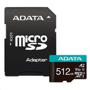 Memoria microSD Adata AUSDX512GUI3V30SA2-RA1, bus UHS-I, formato microSDXC