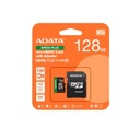 Memoria microSDXC Adata UD128GUI3V30A2SP-RA1, capacidad 128 GB