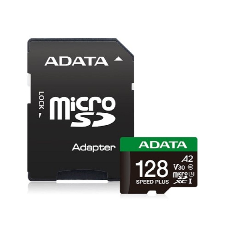 Memoria microSDXC Adata UD128GUI3V30A2SP-RA1, formato microSDXC