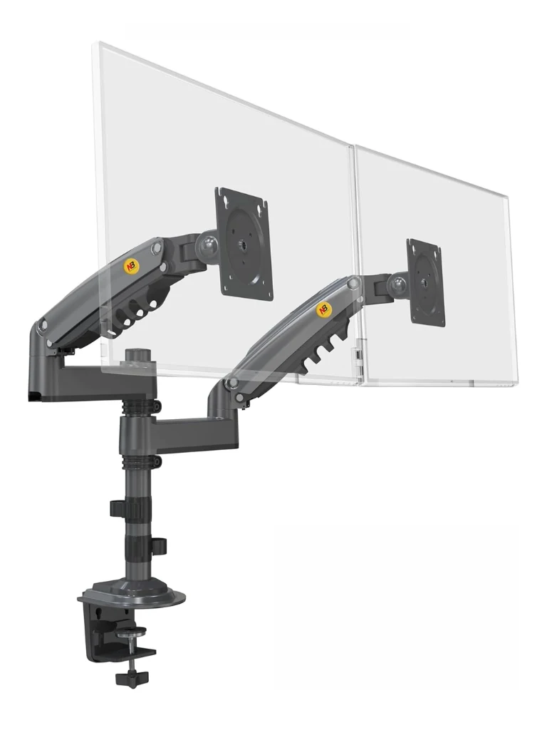 Soporte doble monitor de escritorio OEM H180, ajuste de altura 260 mm