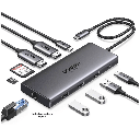Docking USB-C UGREEN 15534B, carga USB-C Power Delivery 100W