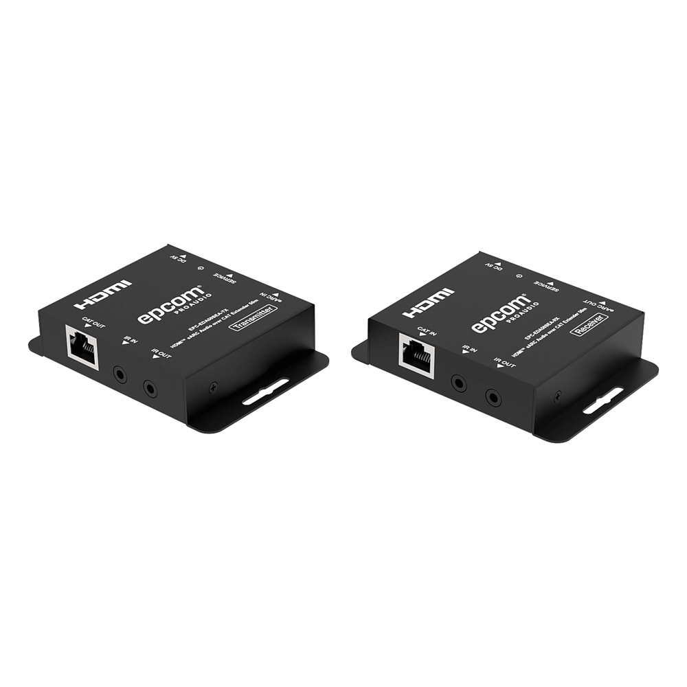 Extensor audio HDMI eARC EPCOM ProAudio EPC-EDA50SEA, control IR IR bidireccional