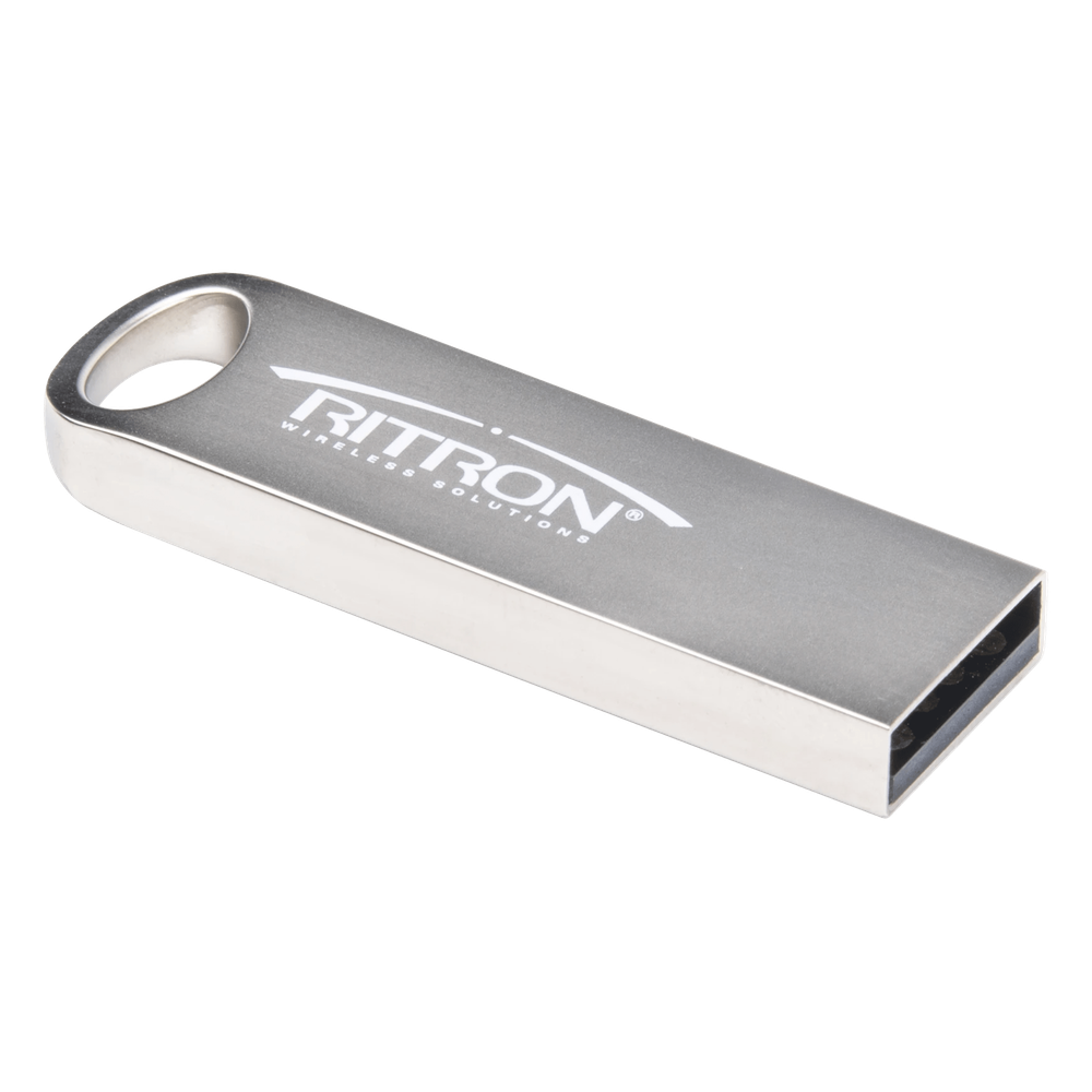 Kit de programación Ritron RQT-PCPK-1, contenido software y cable de programación
